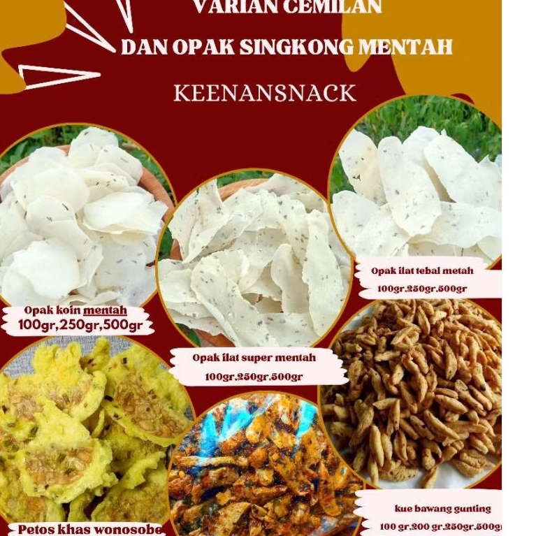 

Opak singkong wonosobo opak singkong ilat opak singkong koin has wonosobo 10 kg