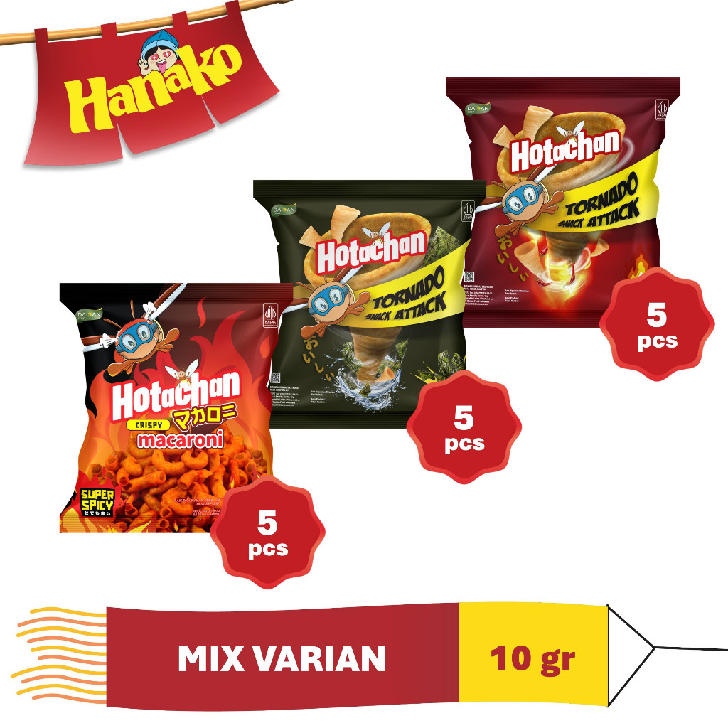

Hotachan Snack Mix Varian 15 x 10 gr