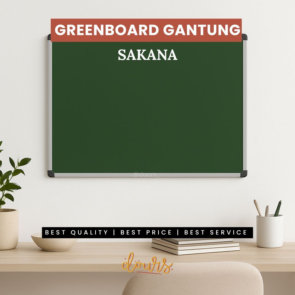 

Green Board Papan Tulis SAKANA Kapur Chalkboard Magnet 80x120 90x120 90x180 120x180 120x240 Custom