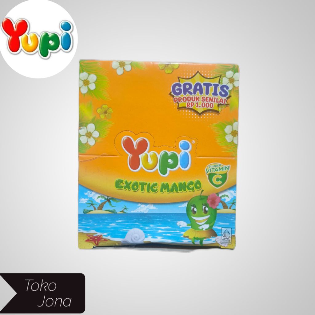 

Yupi Exotic Mango 1 Box isi 24 Pcs