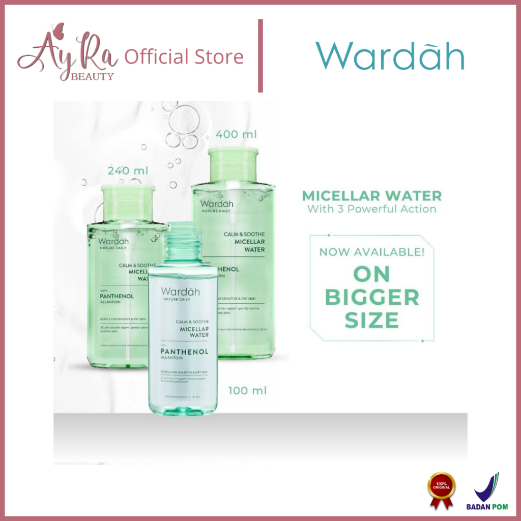 AyRa Beauty - Wardah Nature Daily Calm & Soothe Micellar Water - Skincare