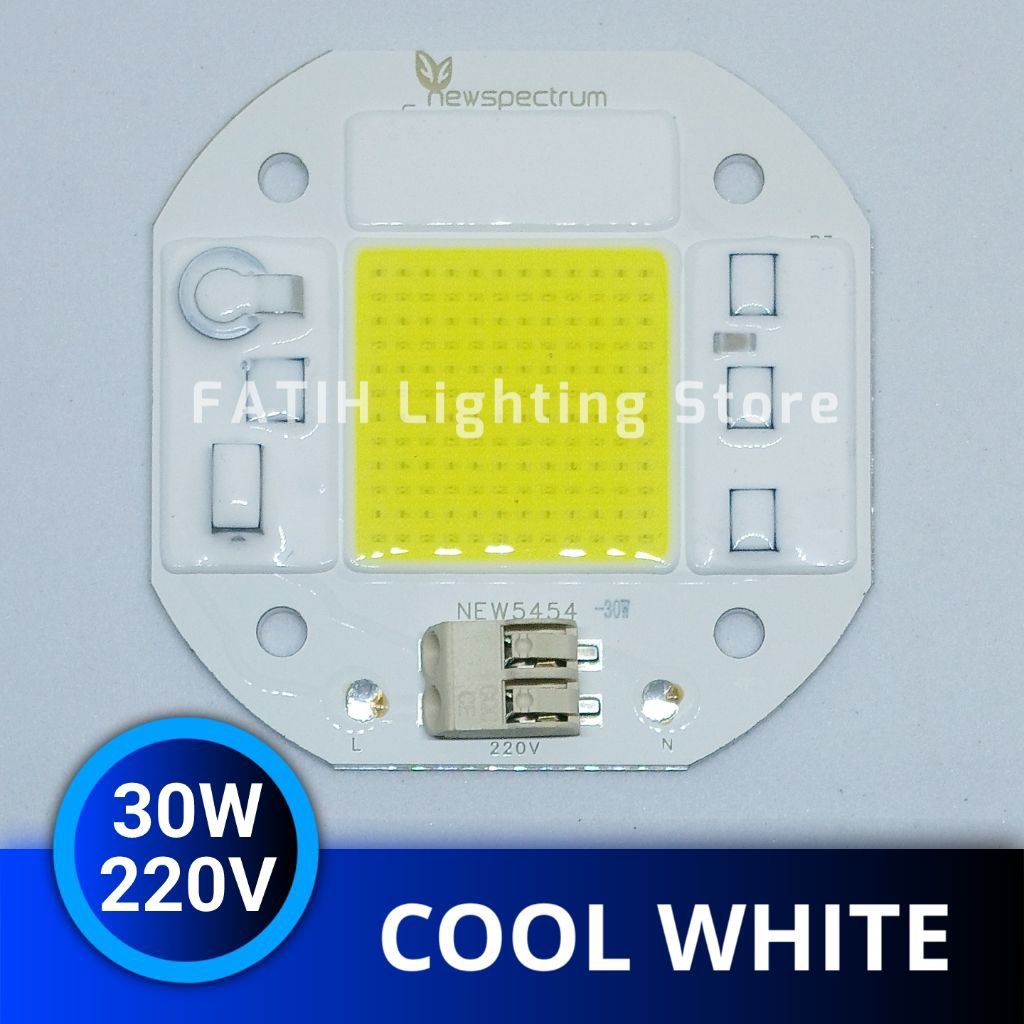 [Bisa COD] Sparepart Lampu Sorot LED 30 Watt 220 Volt AC Tipe 5454 Warna Cool White/Putih Solderless