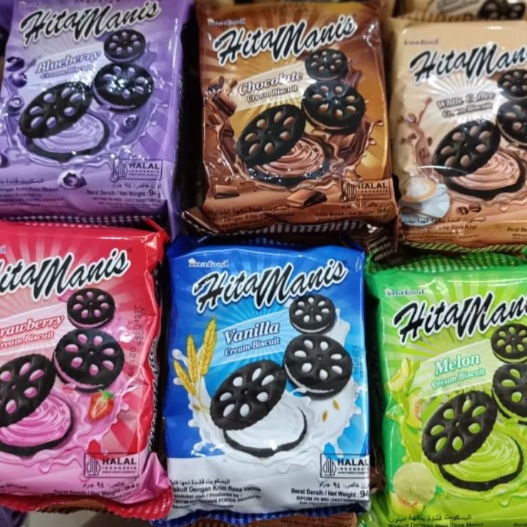 

[Paket 3 pcs] Hitamanis Cream Biskuit MIX random