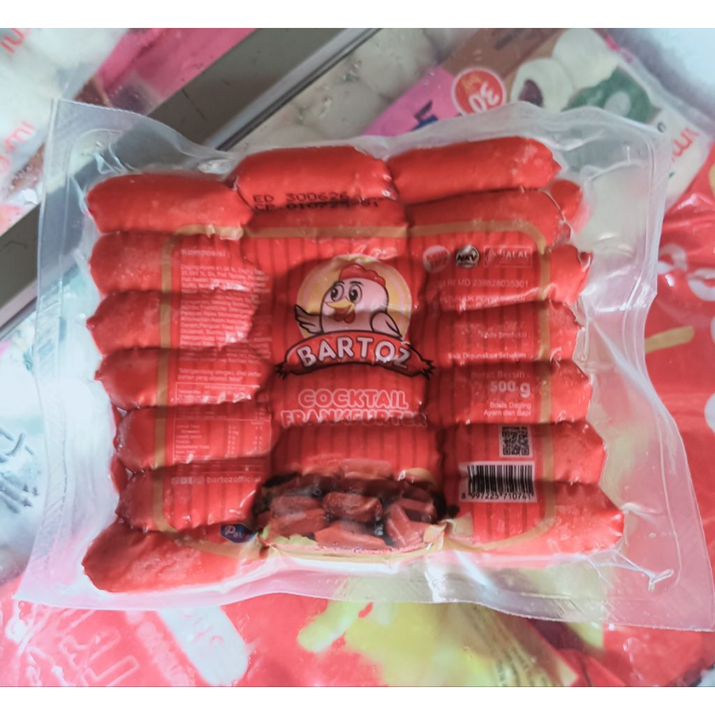 

Bartoz sosis Cocktail Mini 500grm Zabir Frozen Food