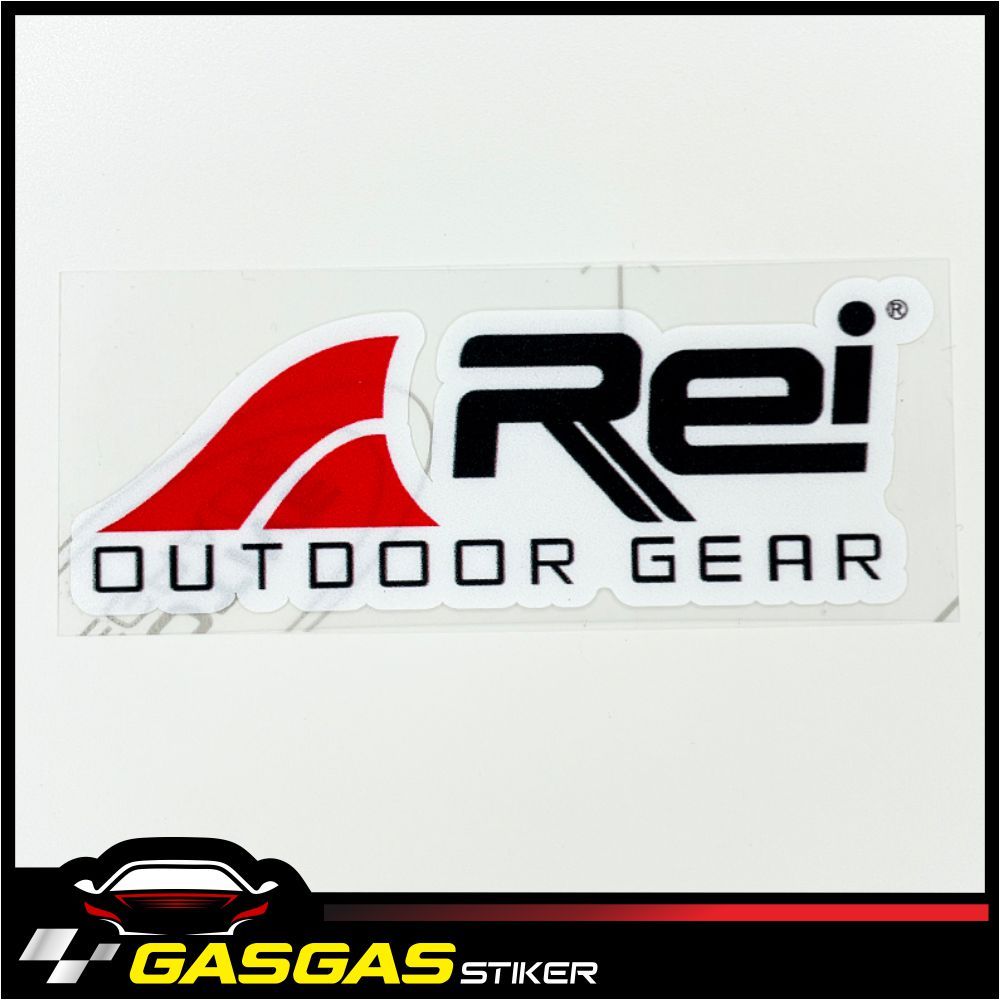 

Stiker Brand Outdoor REI Stiker Kualitas Premium Print & Cut Siap Tempel Bahan Tahan Air Viral