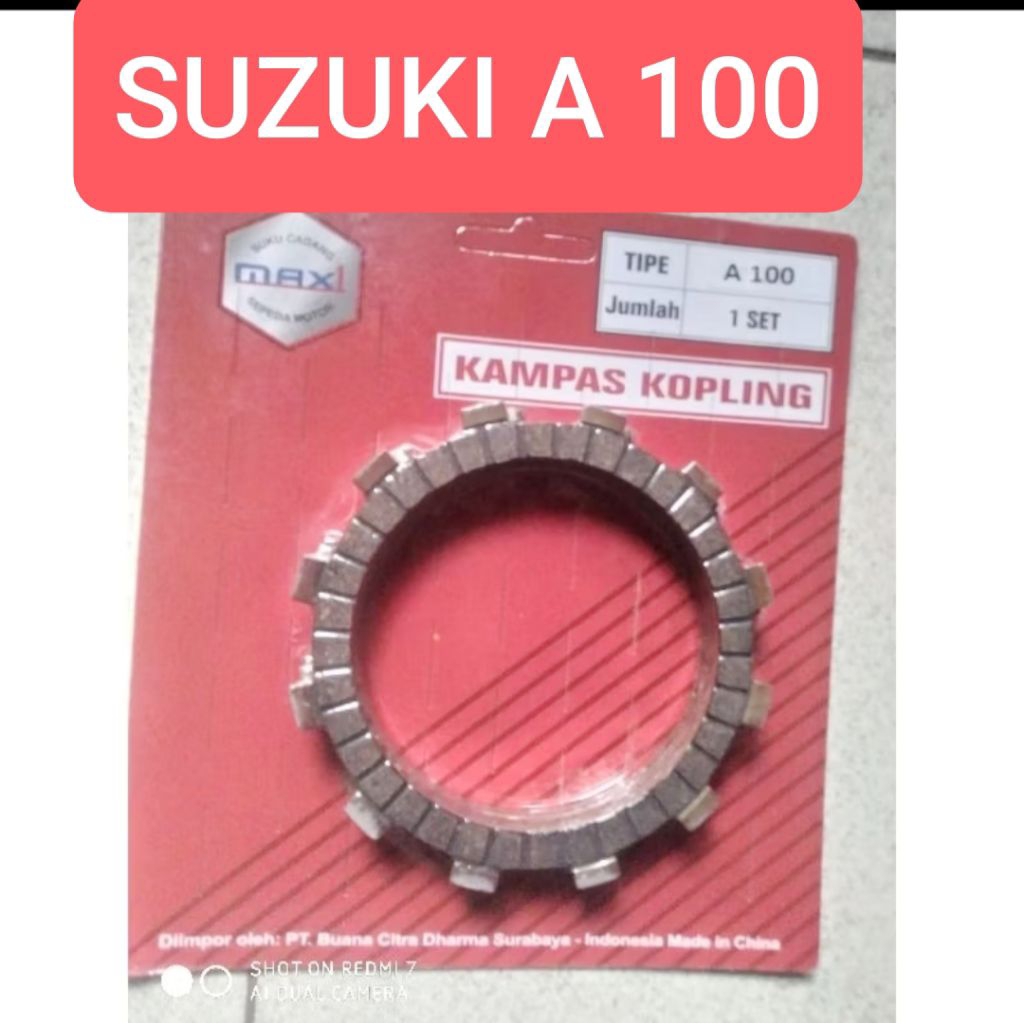 kampas kopling Suzuki a 100 a100 harga 1 set 5 biji