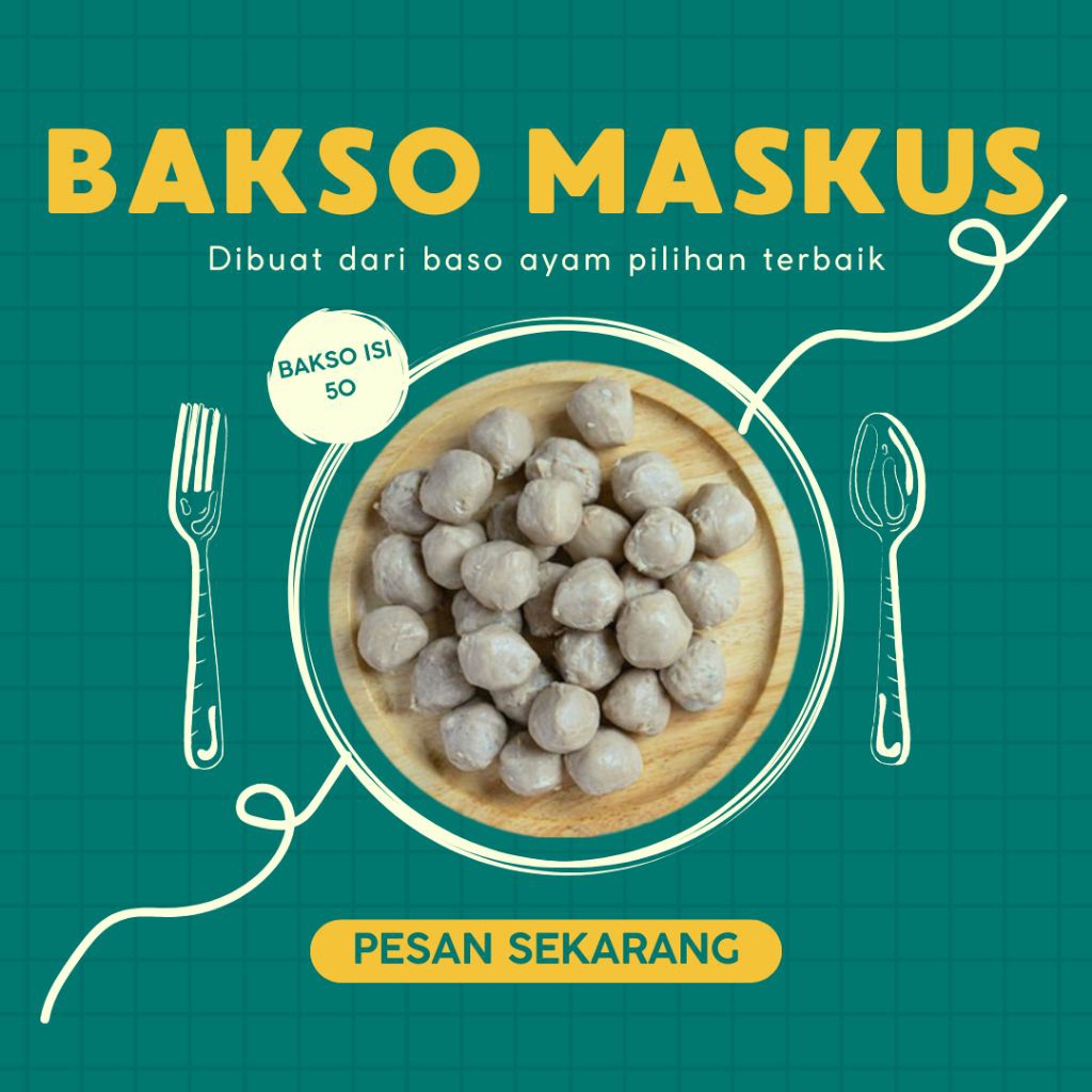 

BAKSO MASKUS KEMASAN ISI 50 BIJI BAKSO DAGING AYAM