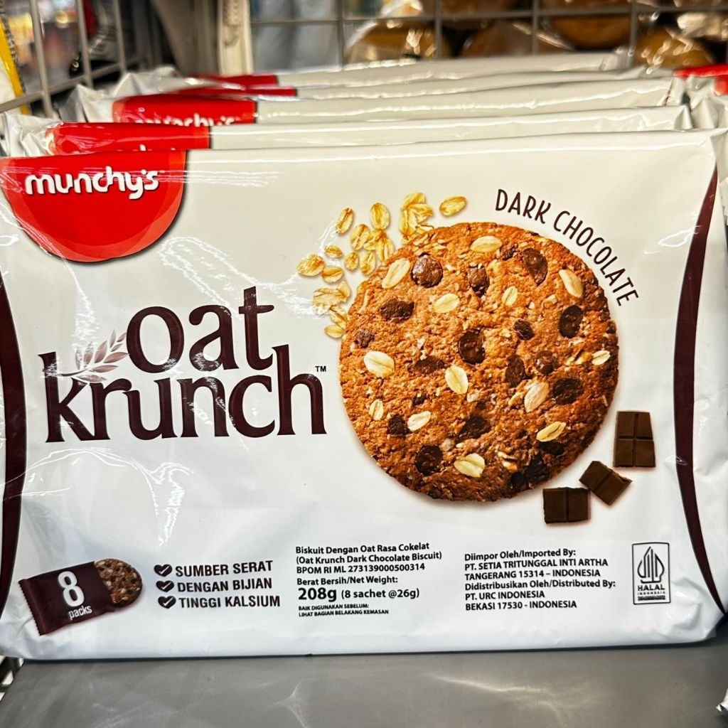 

Munchy's Oat Krunch Biskuit Gandum 8x26gram