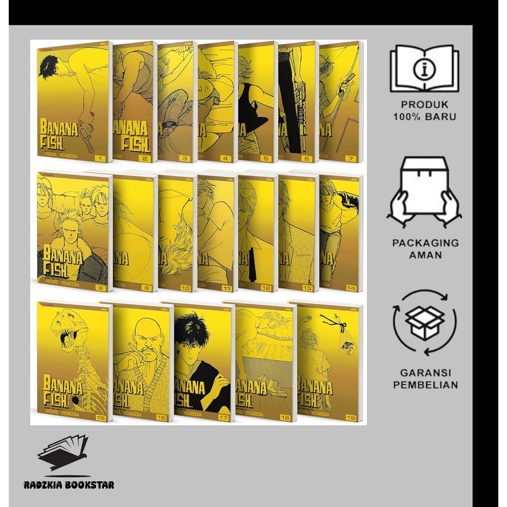 Komik Banana Fish Complete 19-book Set Vol. 1-19 by Akimi Yoshida