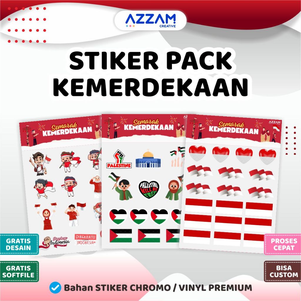 

STIKER PIPI MERAH PUTIH / STIKER AGUSTUSAN / STIKER BENDERA / STIKER KEMERDEKAAN / STIKER LABEL / STIKER CUSTOM