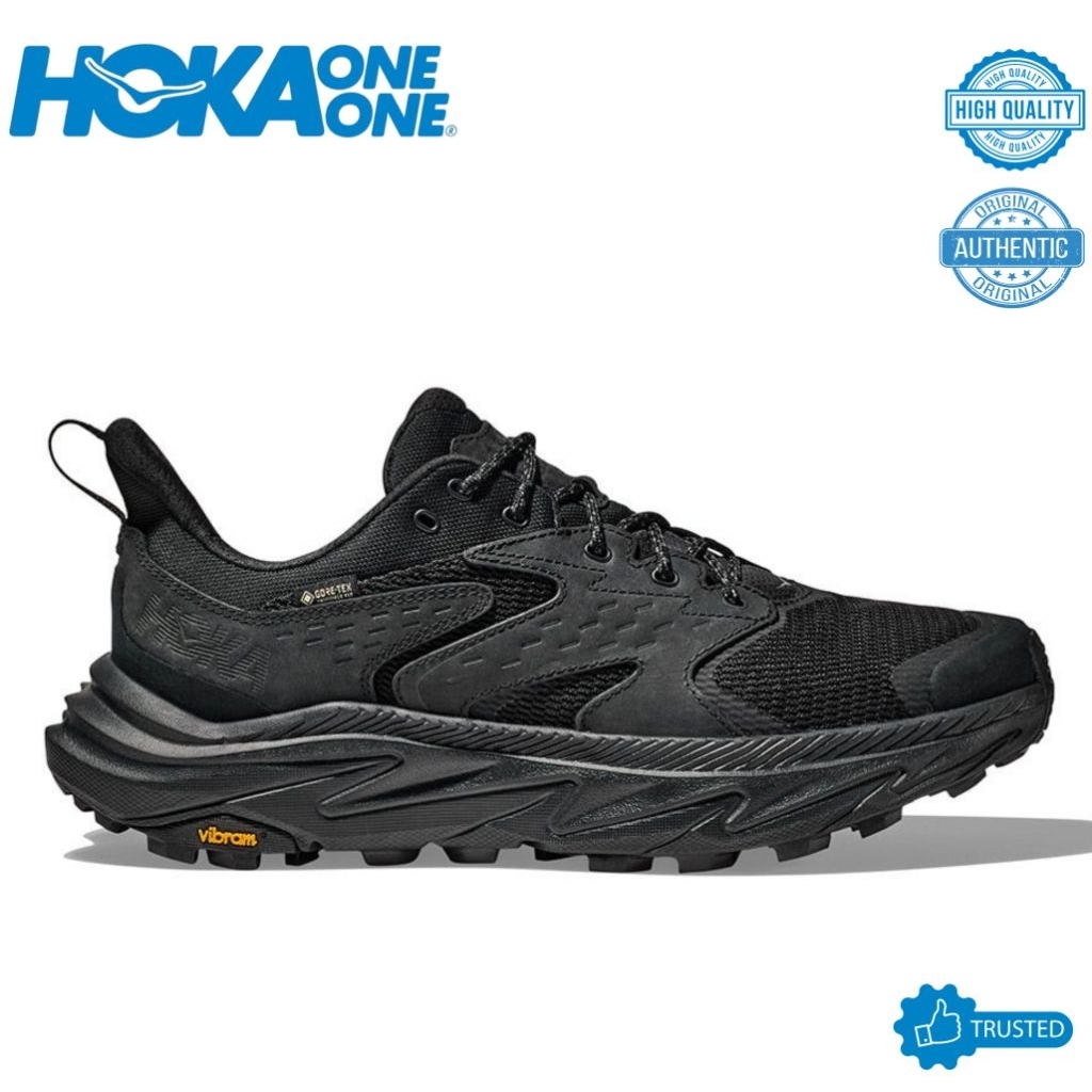 SEPATU HIKING HOKA ANACAPA 2 LOW BLACK