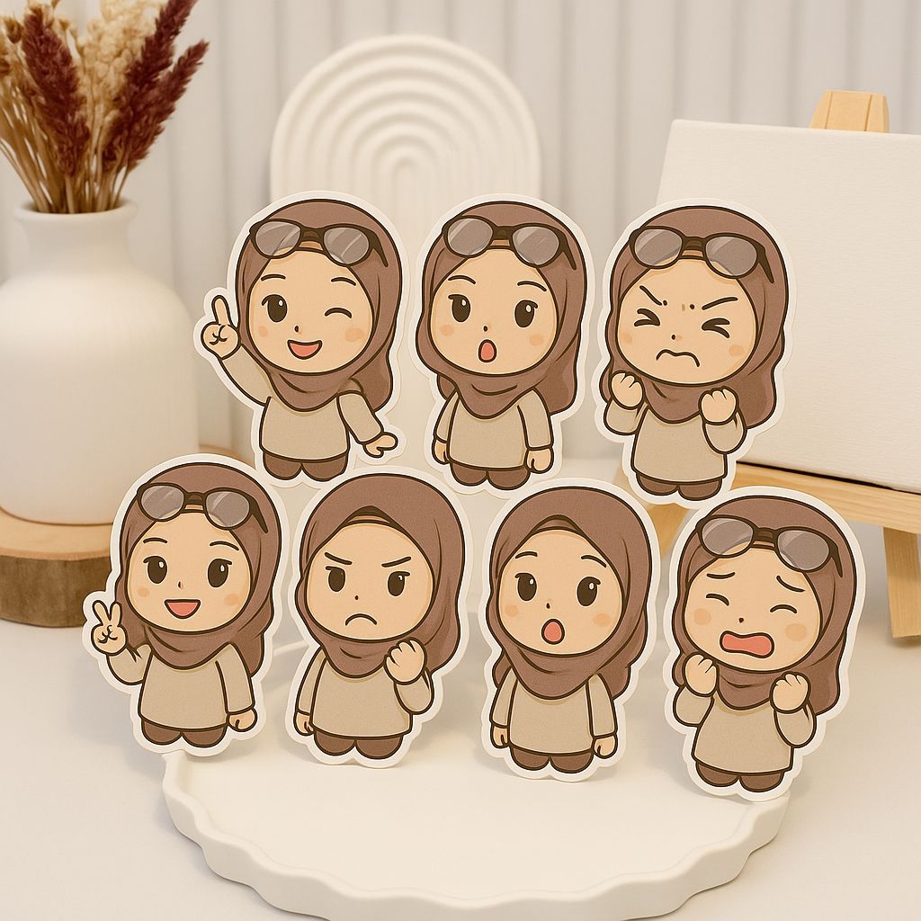 

Custom stiker karakter ilustrasi lucu (manusia/hewan peliharaan) - isi 50 stiker