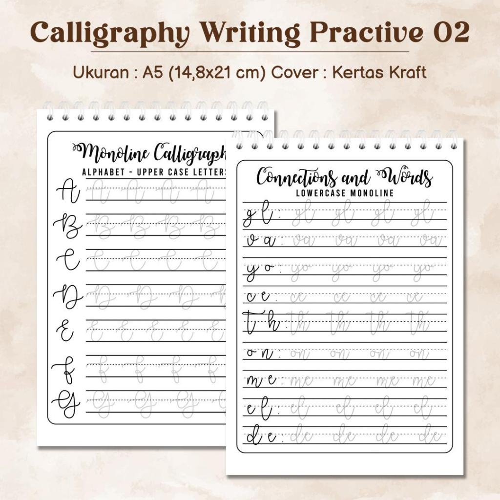 

Belajar Hand Lettering / Hand Lettering Practice Book / Calligraphy Practice Book 02