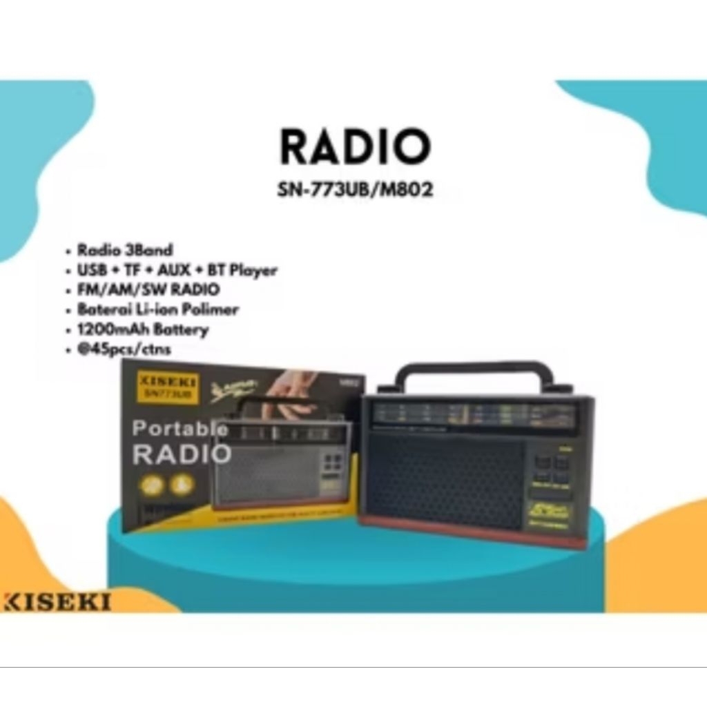 Radio kiseki spker blutooth X-701