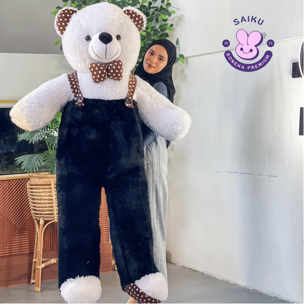 Boneka Beruang Jumbo Teddy Bear Besar 1,3 Meter SAIKU OFFICIAL
