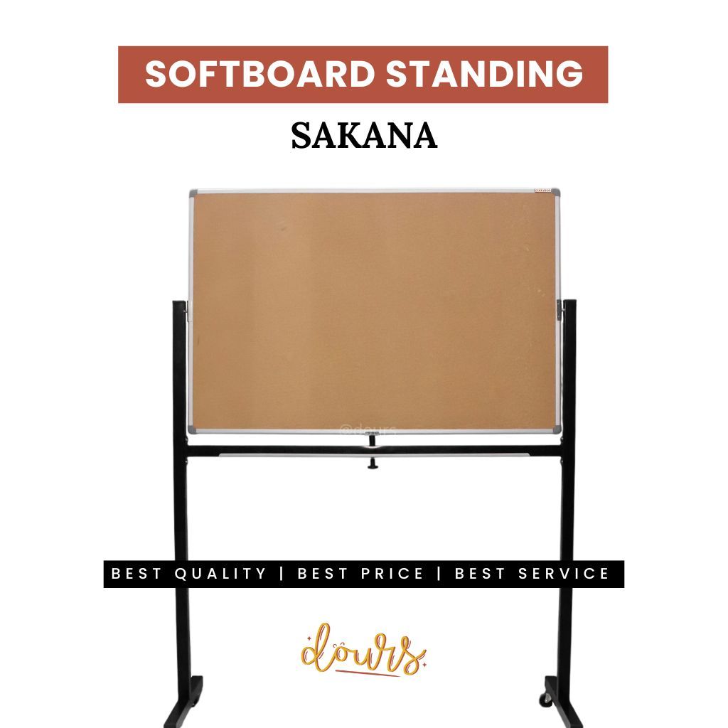 

Softboard Papan Tulis SAKANA PushPin STANDING Mading Decor 60x90 60x120 80x120 90x120 90x180 120