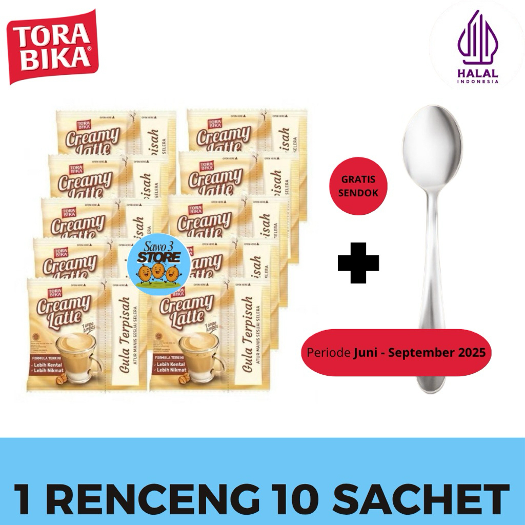 

TORABIKA CREAMY LATTE 10x25gr / Kopi Instan Torabika Creamy Latte 1 Renceng 10 Sachet