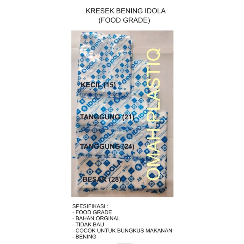 KRESEK BENING IDOLA (UKURAN 15, 21,.24,.28)