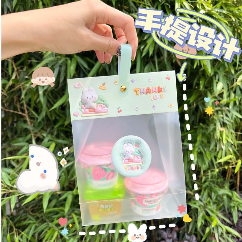 

TOTEBAG Transparent Tas Mika Doff Transparan Boneka Bag Tas Mika Plastik Polos