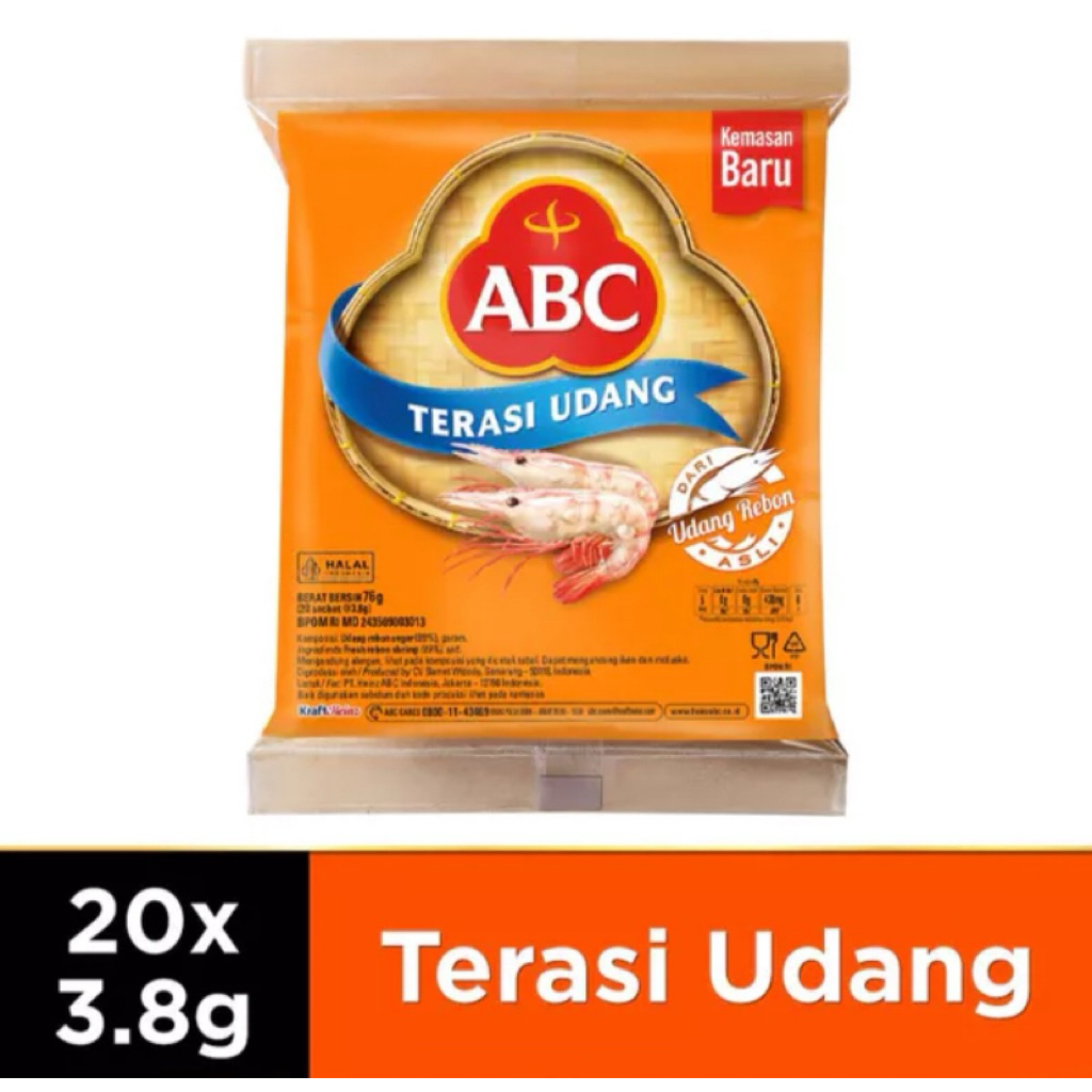 

ABC Terasi udang 1pax isi 20(Harga Grosir)