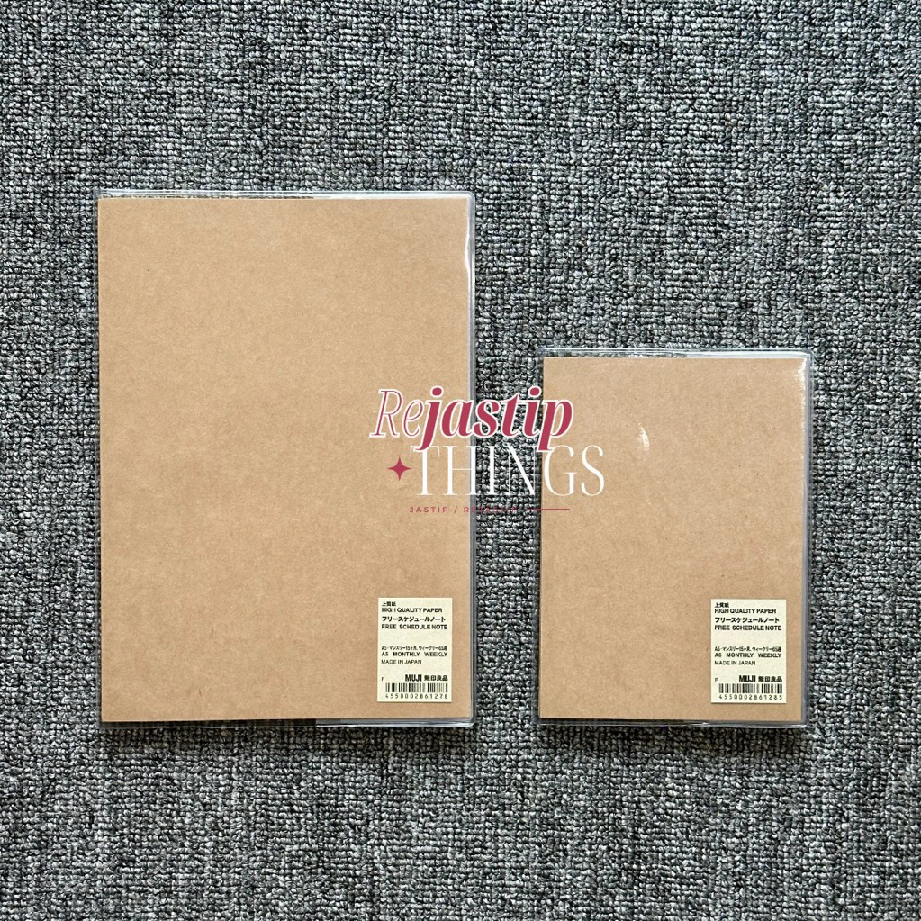

recollect.things Muji Free Schedule Note A5 A6 | Monthly Weekly Planner Book High Quality paper new