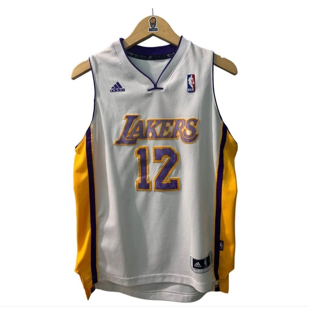 Adidas NBA Los Angeles Lakers Dwight Howard #12 Authentic Jersey 2012-2013