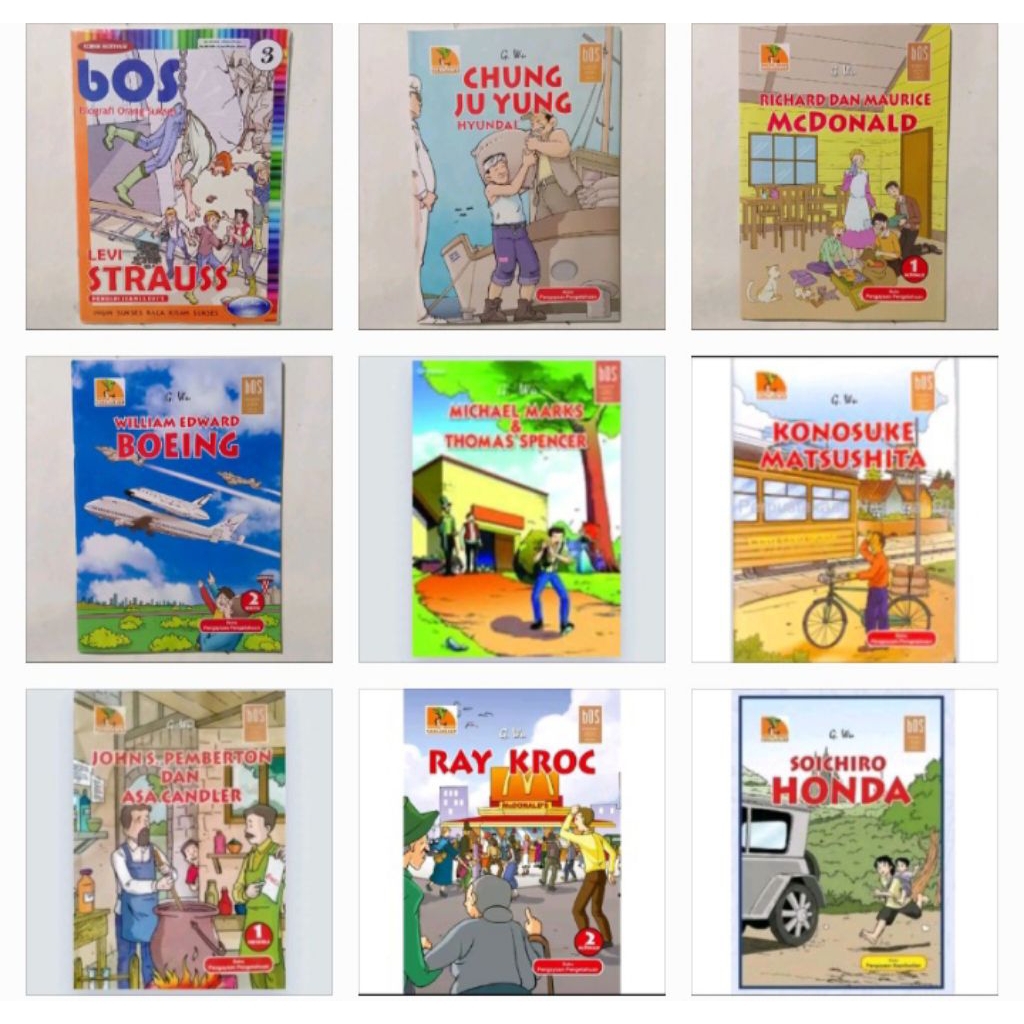 Komik  Biografi Orang Sukses  BOS - G Wu Original Baru