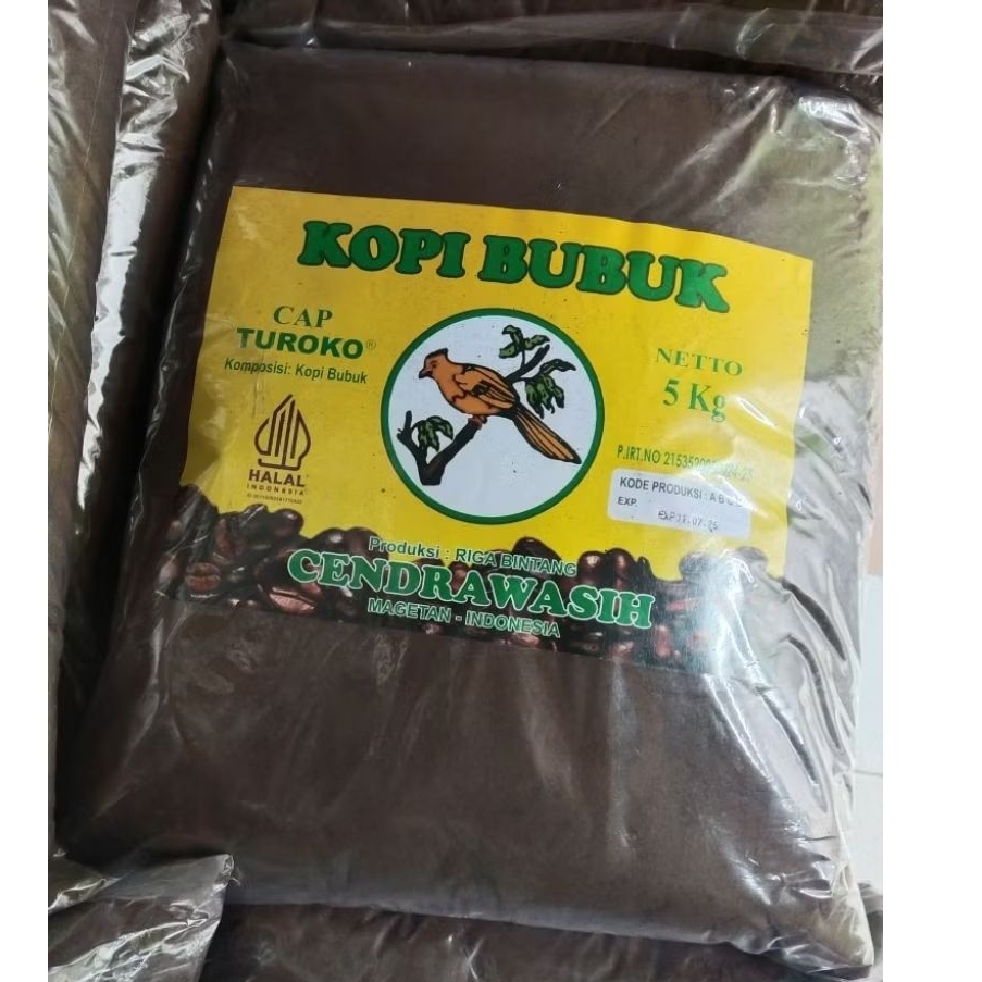 

Promo 5kg kopi bubuk cendrawasih cocok buat para pecinta kopi hitam