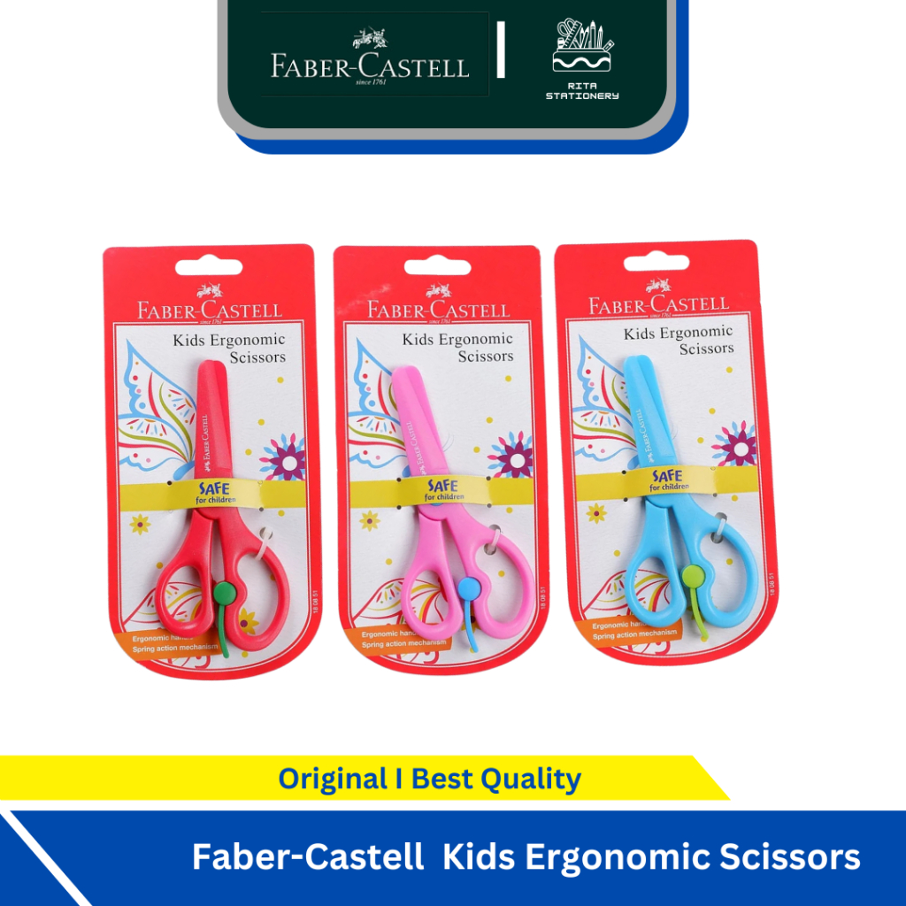 

Gunting Anak Faber Castell Kids Ergonomic Scissors Gunting Kertas Anak