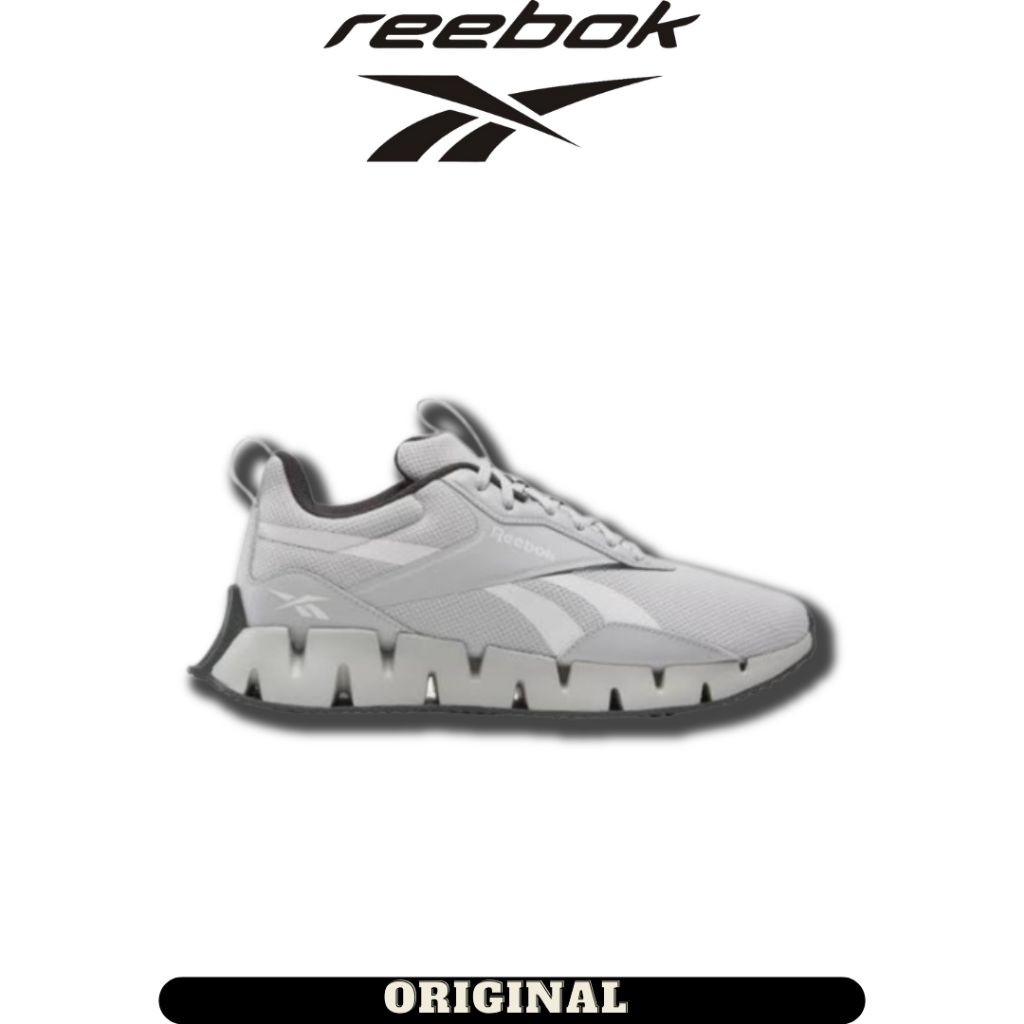 Sepatu Reebok Zig Dynamica STR Grey Unisex ( 100205466 ) Original