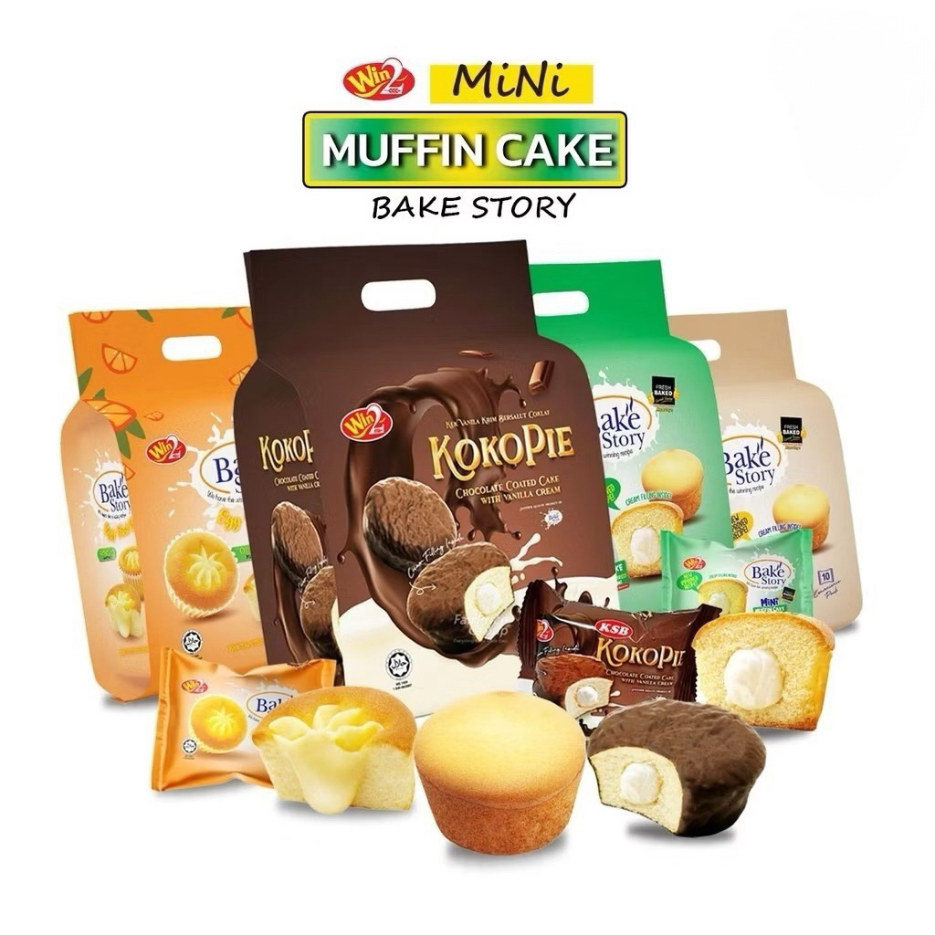 

Win2 Bake Story Win Win Mini Muffin Cake With Cream Filling 200g