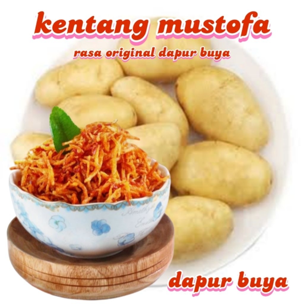 

Kentang Mustofa 1000 gr / 1 Kg Resep Rumahan Dengan bumbu asli dapur