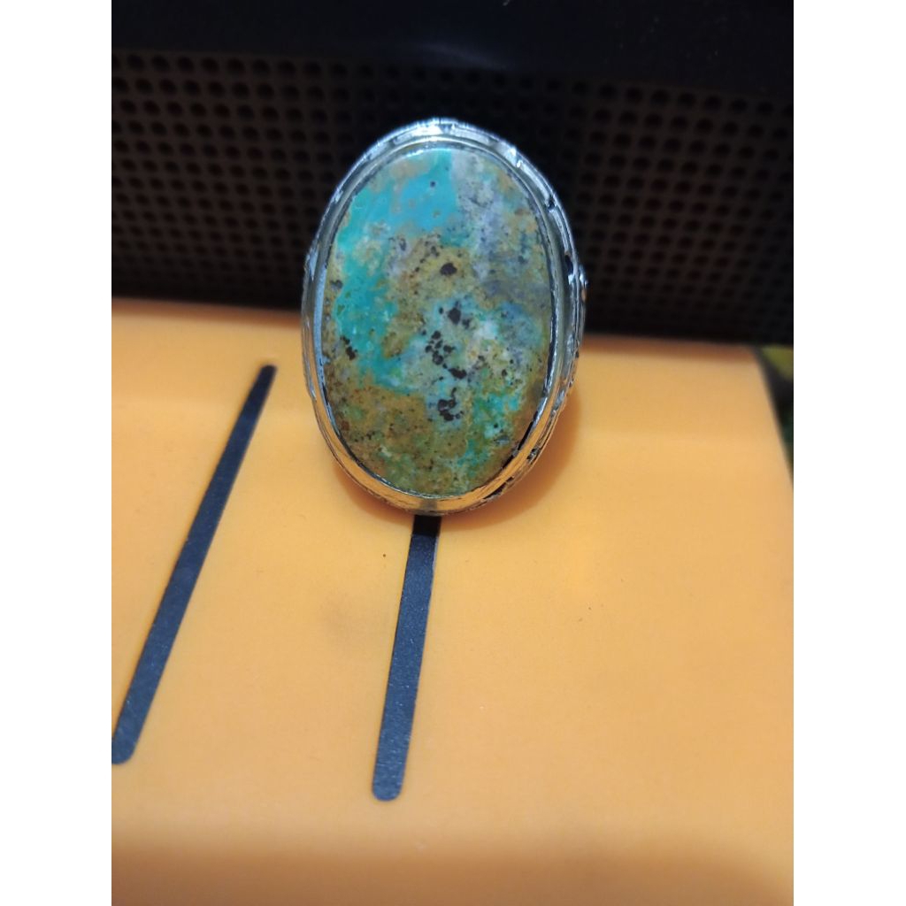 cincin batu pirus kuno antik besar  peninggalan kuno