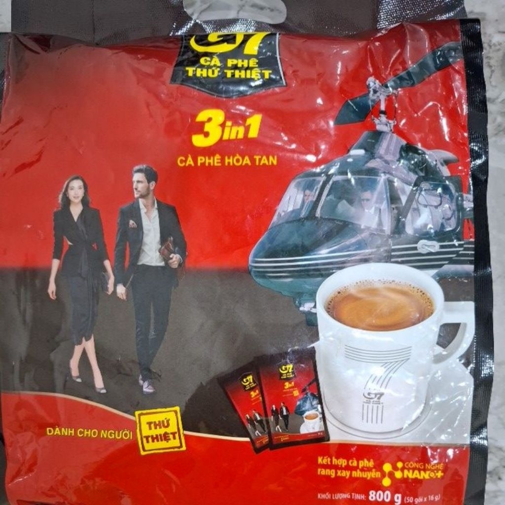 

Coffee Vietnam G7 3 in 1 Ca Phe Hoa Tan 1 bks isi 50 sacset