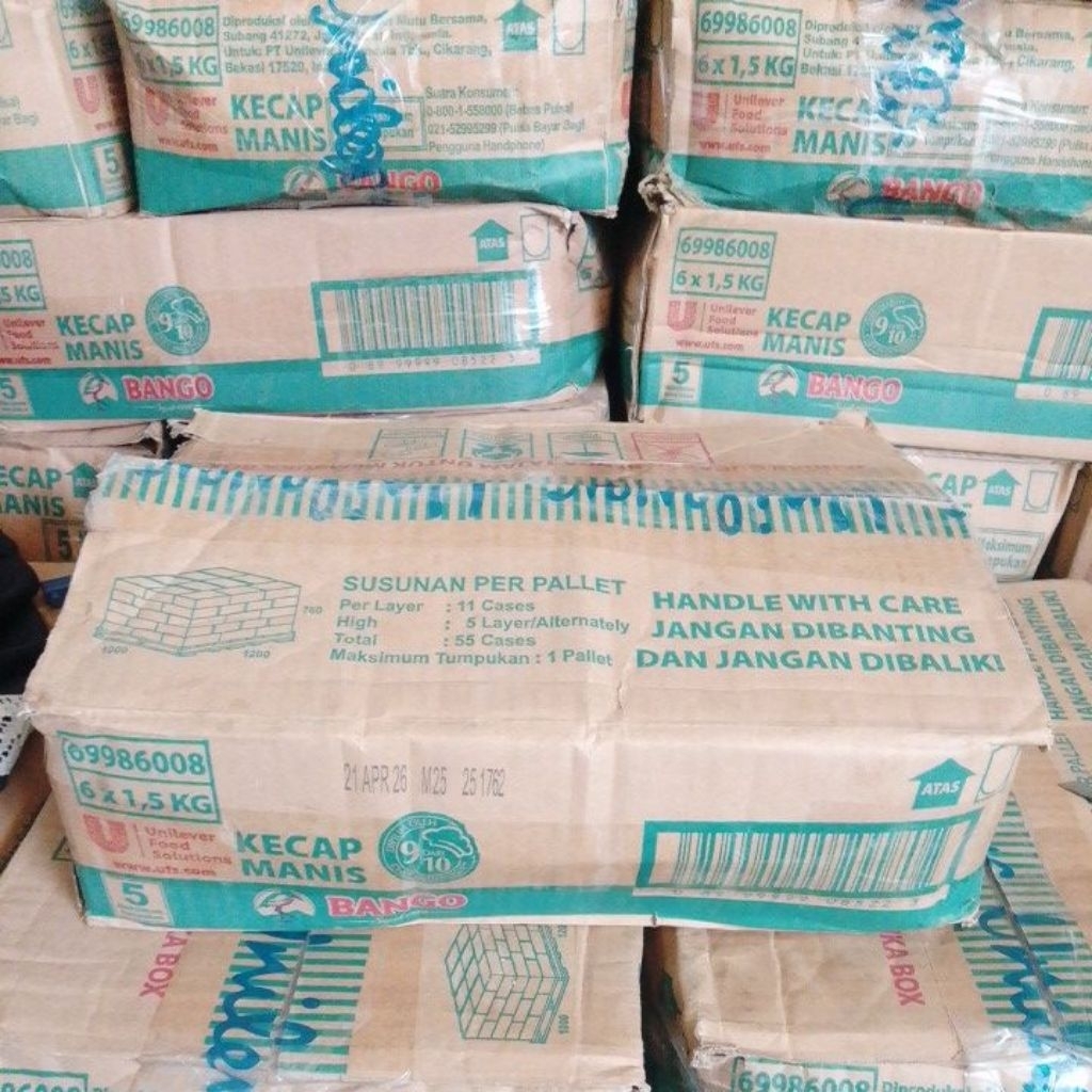 

Kecap Manis Bango 1.5kg 1dus isi 6pcs