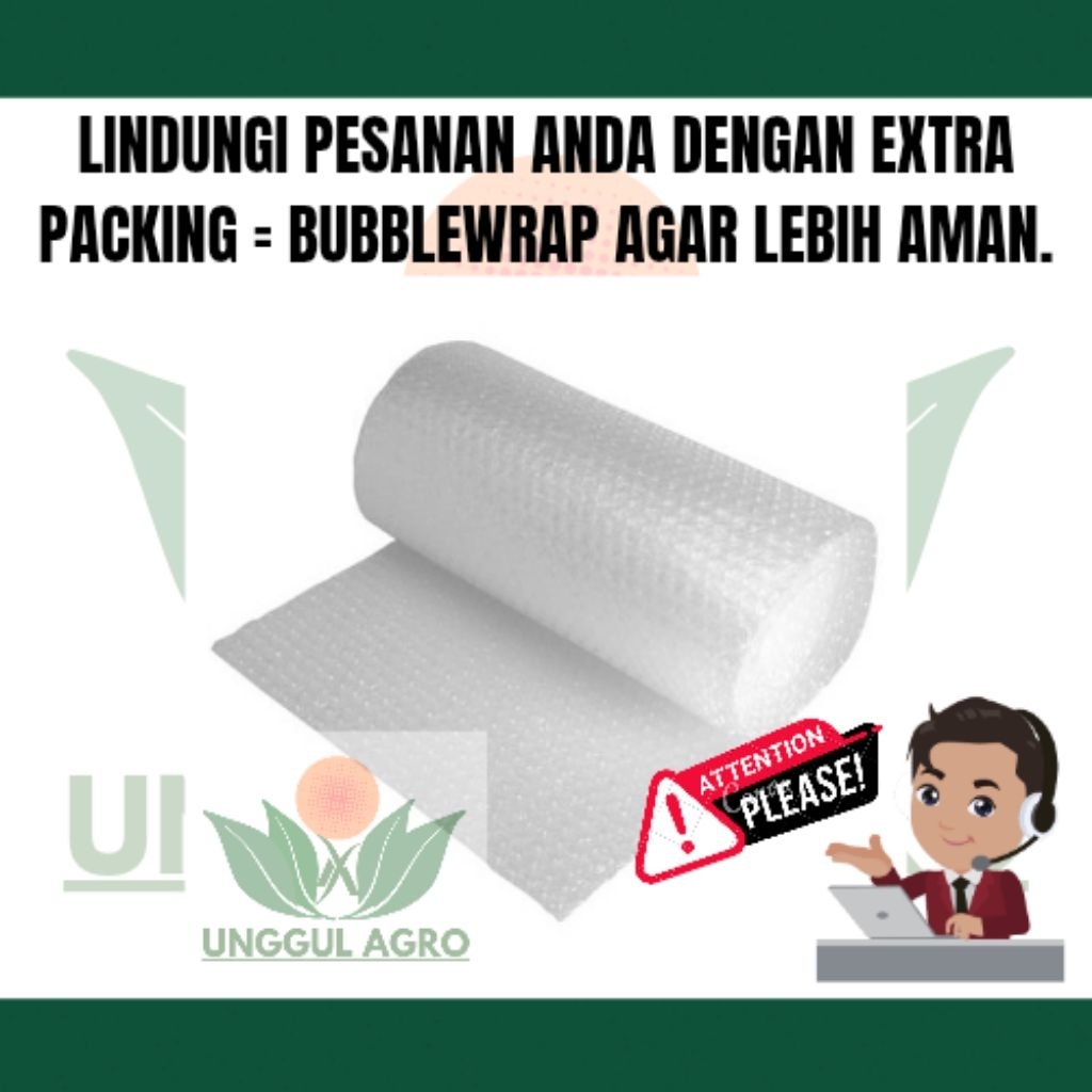 

EXTRA BUBBLEWRAP untuk tambahan packing (tidak di jual satuan)