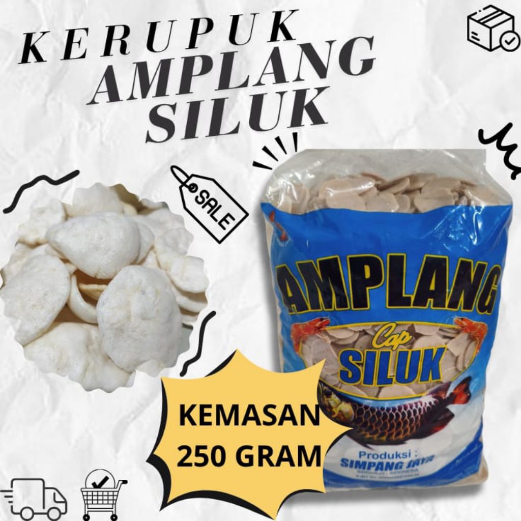 

KERUPUK AMPLANG SILUK kerupuk rasa ikan tengiri kemasan 250gram