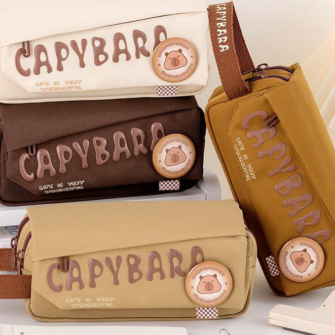 

Tas Pensil Kapibala Multifungsi Kapasitas Besar Tas Alat Tulis Kotak Pensil