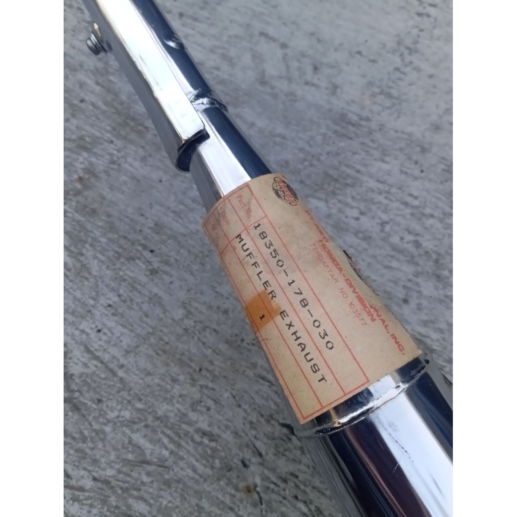 Knalpot Honda c700 c800 asdap Original Astra NOS