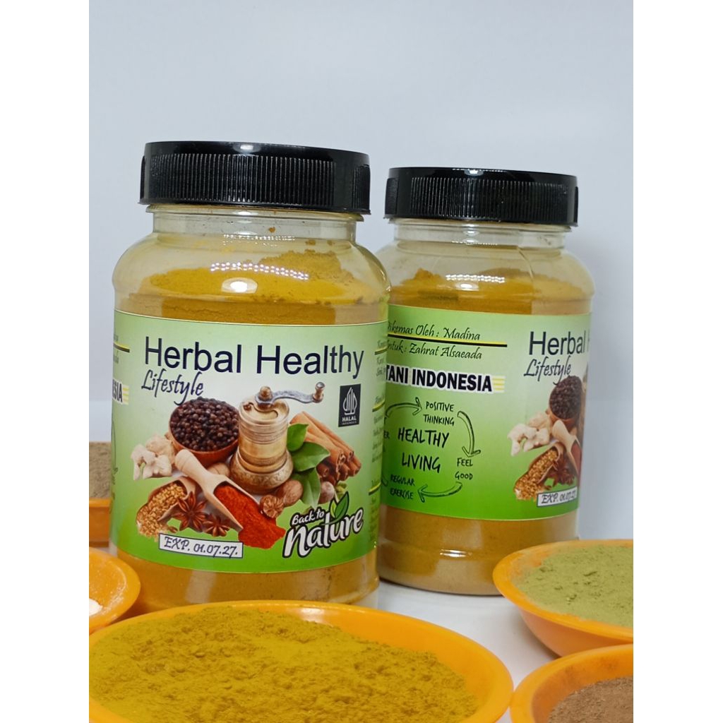 

JSR rimpang / herbal jsr healthy / kunyit jahe temulawak serai kayu manis lemon