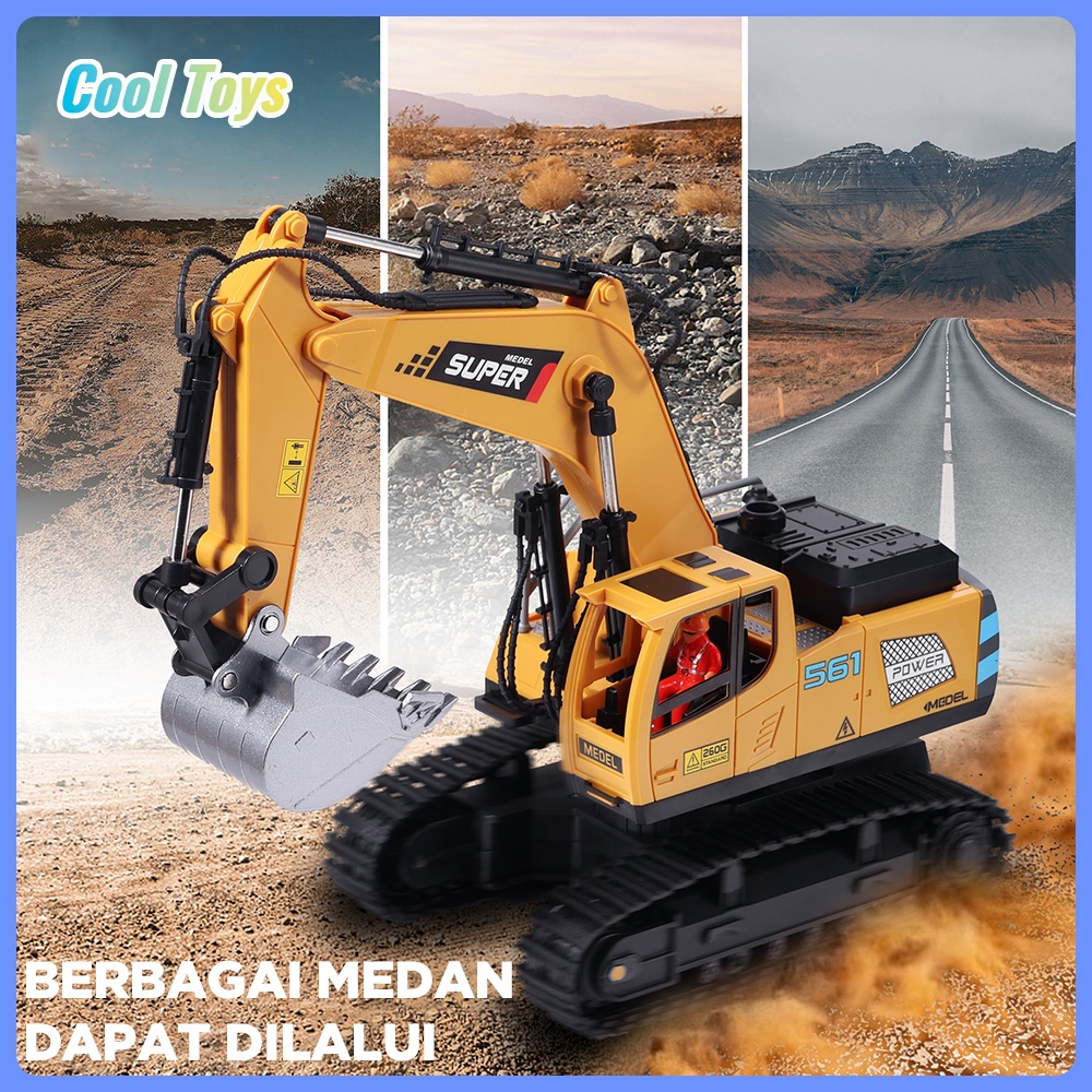 Mobil Excavator Remote Control Besar Jumbo Mainan Mobil Bego Crane RC Anak Laki Laki