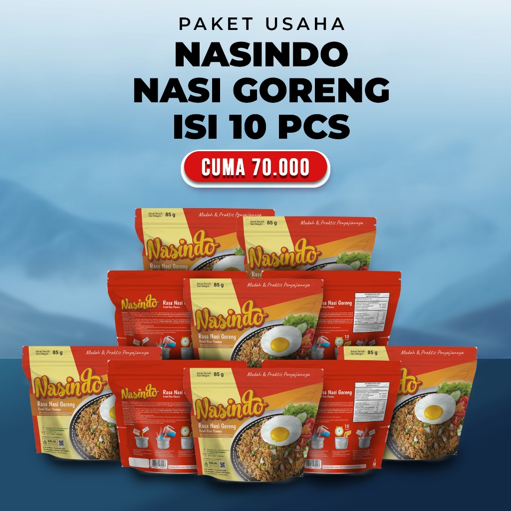 

10 PCS NASINDO NASI GORENG - PAKET USAHA MURAH