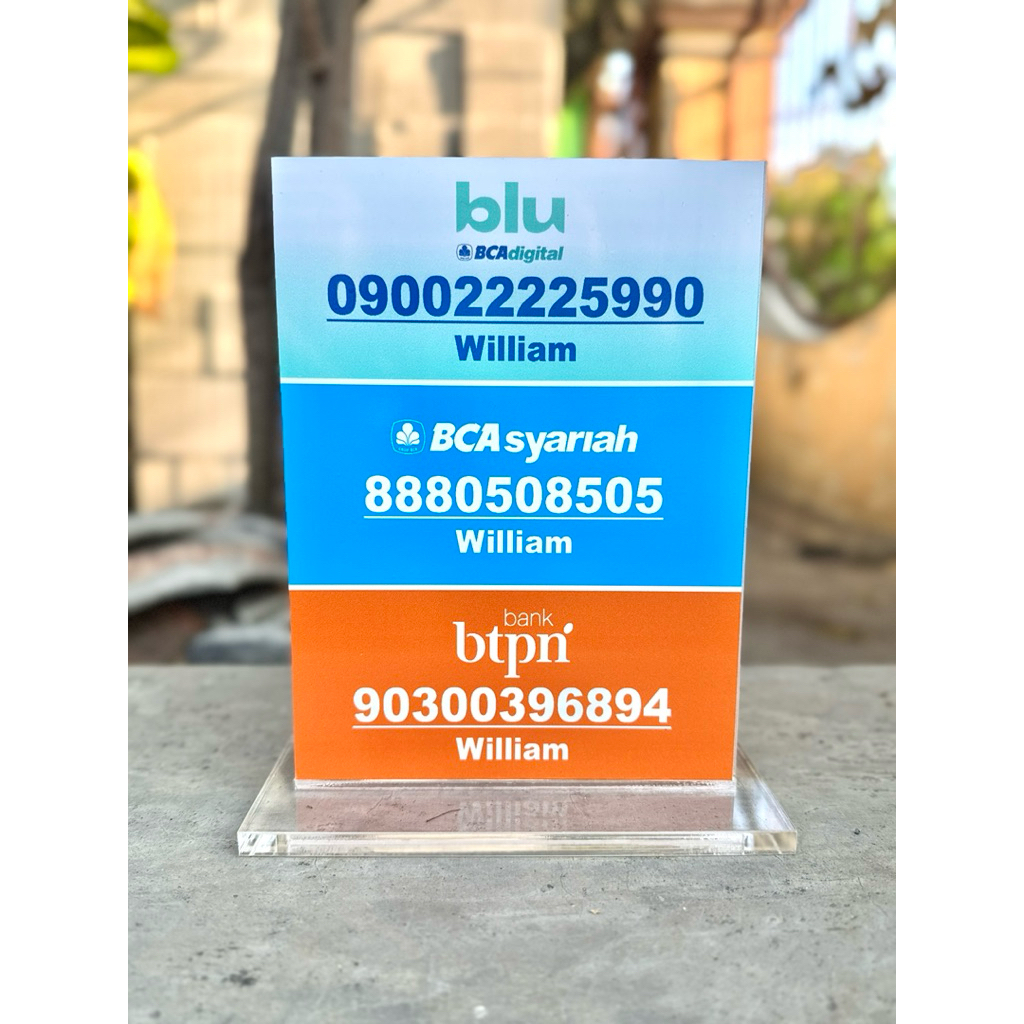 

AKRILIK MEJA UKURAN 15x20cm BISA CUSTOM REQUEST REKENING