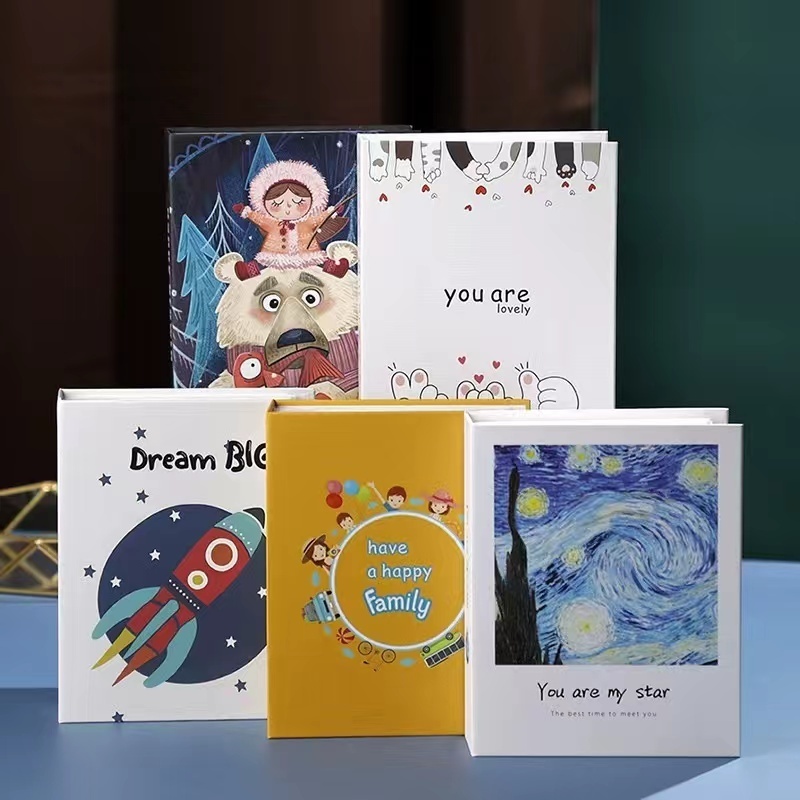 Buku Album 4R 100 Slot Photo Album Keluarga Album Murah Motif Kartun