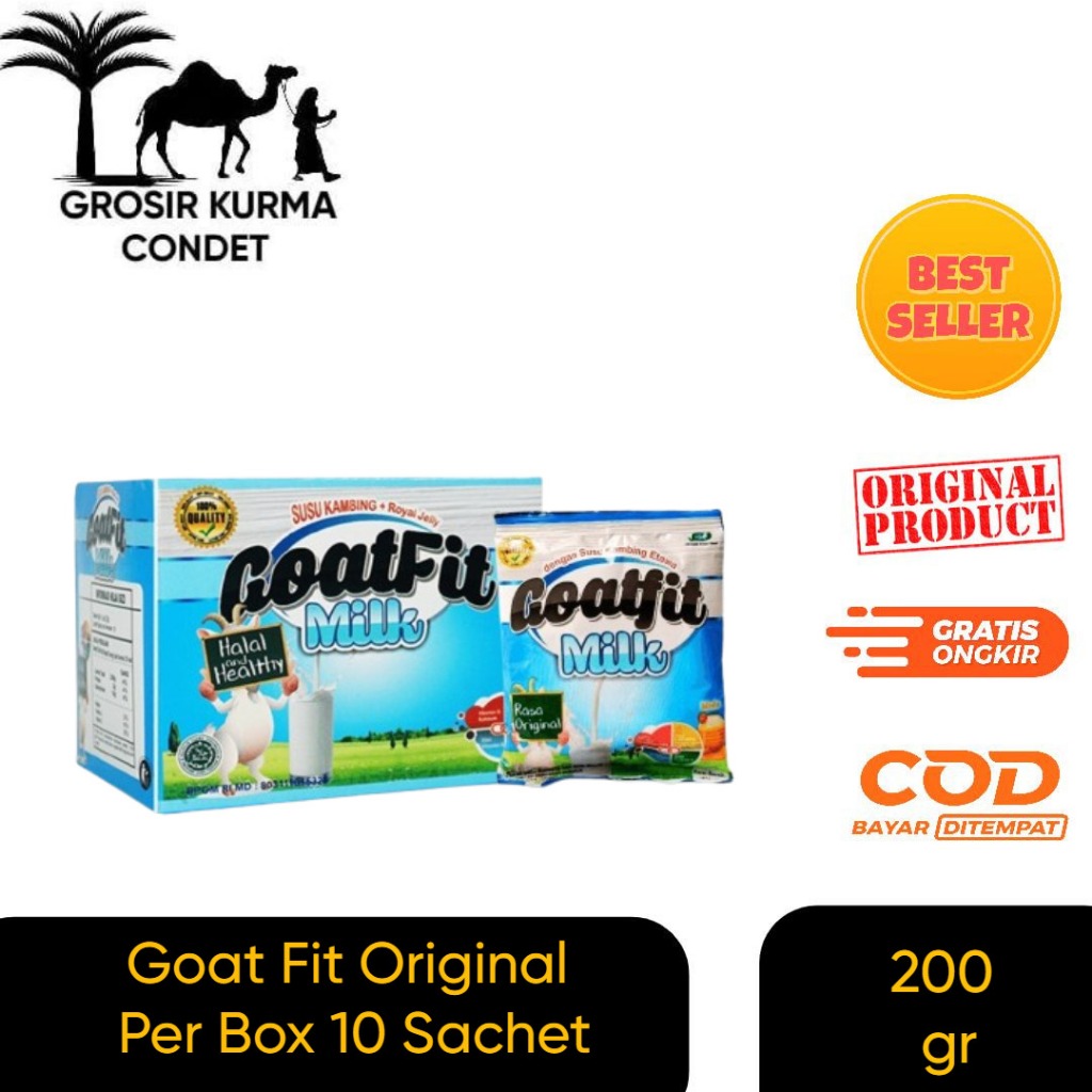

GoatFit Milk - Susu Kambing Etawa Goat Fit Putih Original 10 Sachet