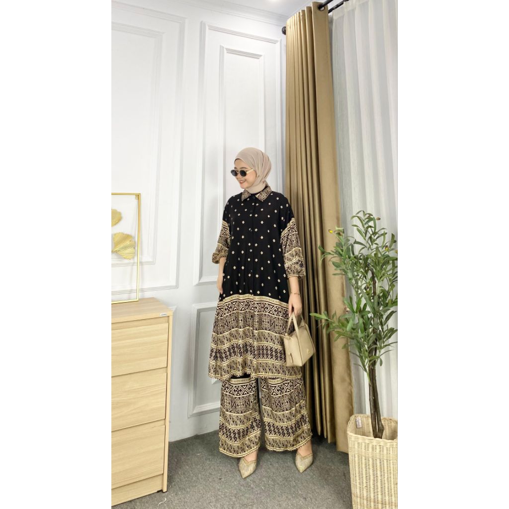 GAURI SETCEL LONG TUNIK RAYON PREMIUM