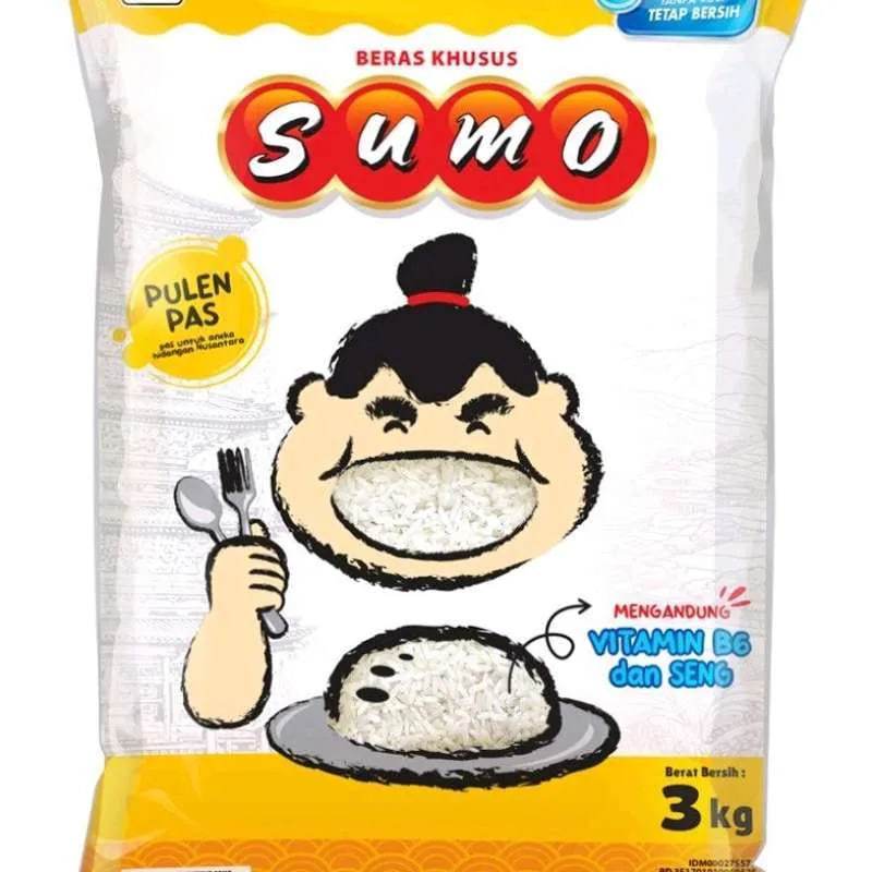 

Beras Sumo Kuning Pulen Berkualitas Kemasan 3KG