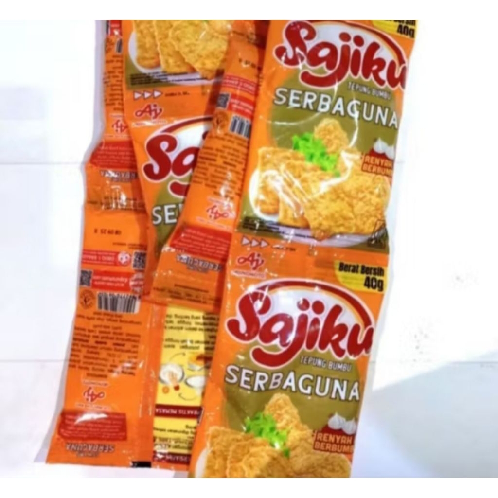 

Sajiku tepung bumbu serbaguna 1 renceng isi 10 pcs