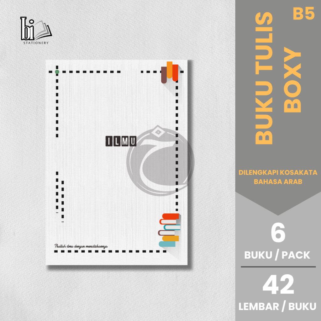 

Buku Tulis Boxy B5 | 42 Lembar - 6 Buku | Dilengkapi Kosakata Bahasa Arab