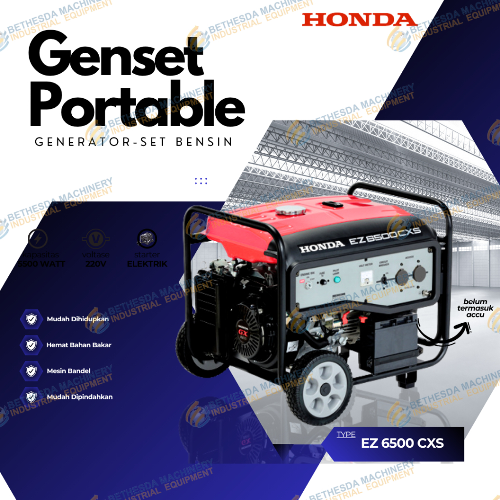 Mesin Honda Genset / Generator Set EZ 6500 CXS 5000Watt